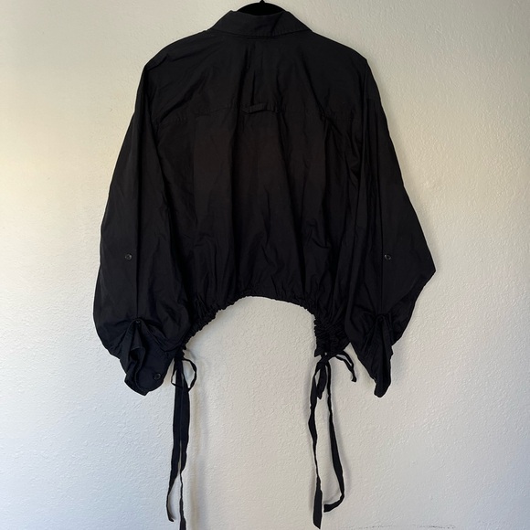 Citizens Of Humanity Alexandra in Top Black Poplin Cotton S - Picture 3 of 5